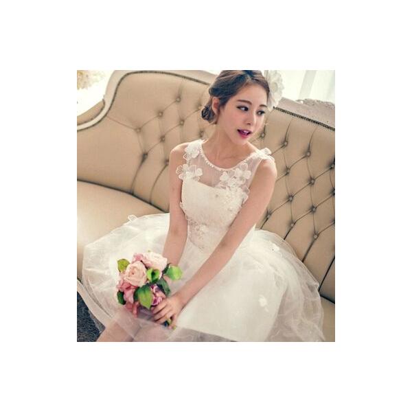 花嫁 二次会 ドレス ミニドレス 可愛い花 レース ウエディングドレス ウェディングドレス 結婚式 披露宴 ガーデン レストラン演出服 大きいサイズ Buyee Buyee 日本の通販商品 オークションの代理入札 代理購入