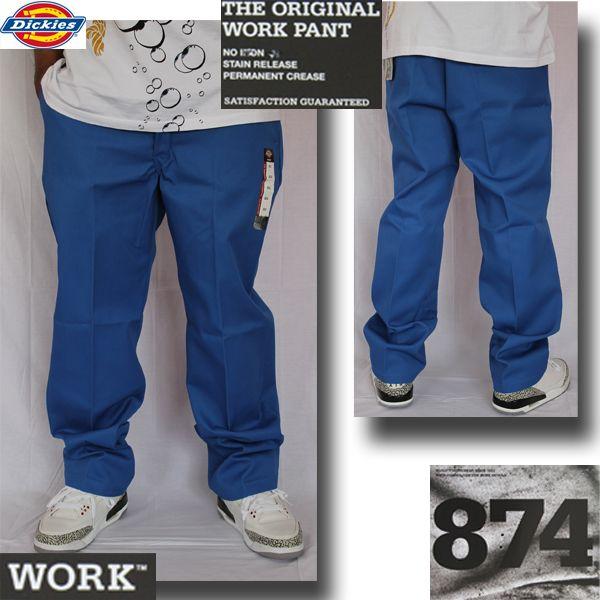 ディッキーズ オリジナルワークパンツ DICKIES WORKPANTS 874 青 ブルー チノパン パンツ ズボン 作業着 US規格 USAモデル  アメリカ●dkp16