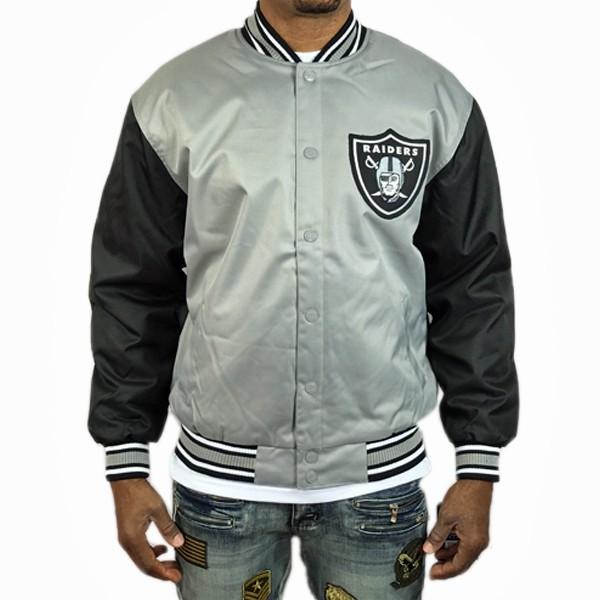 Raiders レイダース ジャケット Nfl メンズ アメフト 大きい グレー ブラック 黒 Jk271 Jk271 New Edition 通販 Yahoo ショッピング