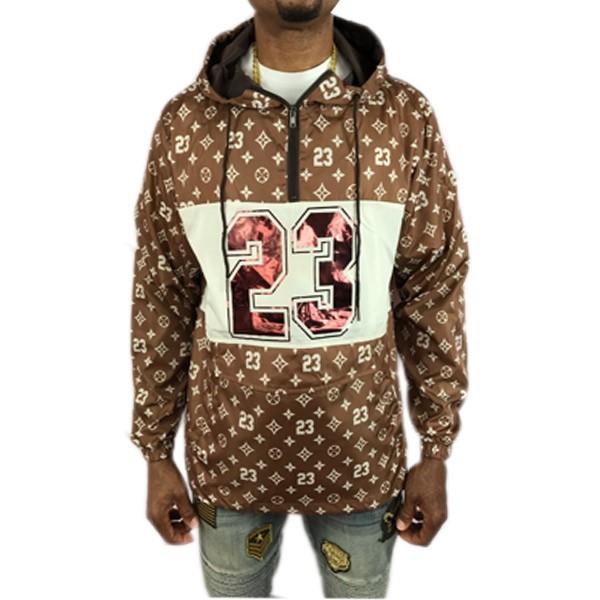 Victorious ヴィクトリアス フーディー ジャケット 茶色 ブラウン コーチジャケット モノグラム 総柄 メンズ 春 秋 冬 Jk340 Jk340 New Edition 通販 Yahoo ショッピング