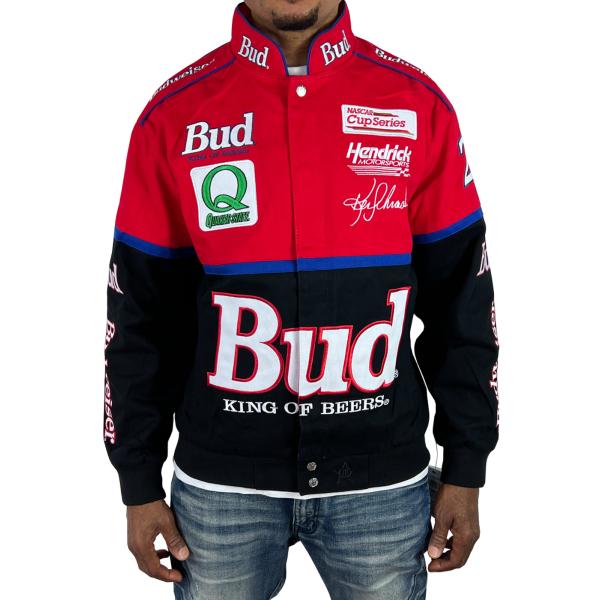 JH Design NASCAR Twill Jacket Ken Schrader Budweiser ケン