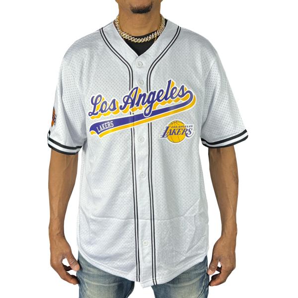 レイカーズベースボールシャツ Pro Standard LOS ANGELES LAKERS ロサンゼルス レイカーズ ベース