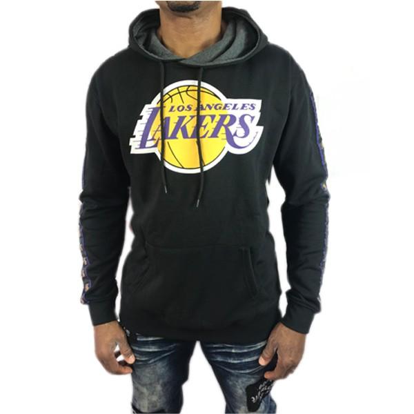レイカーズ パーカー フーディー 袖ロゴ テープロゴ LAKERS NBA メンズ