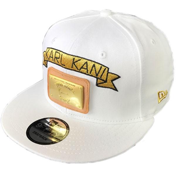 KARL KANI カールカナイ スナップバック キャップ 白 ホワイト 金 ゴールド ヒップホップ メンズ レディース ニューエラ  9FIFTY●sbc893