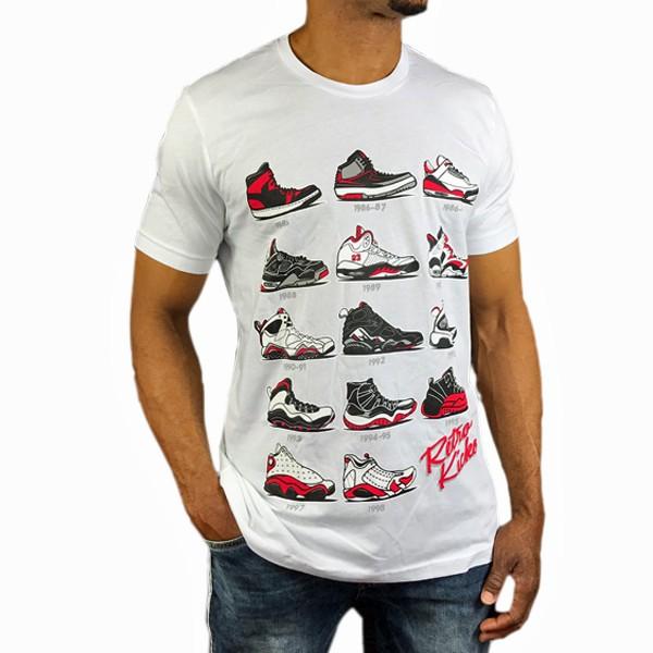 プリント Tシャツ Retro Kicks レトロキックス スニーカー 靴 バスケ ストリート 半袖 ホワイト 白 ジョーダン Tsa199 6 Tsa6 New Edition Hiphop 通販 Yahoo ショッピング
