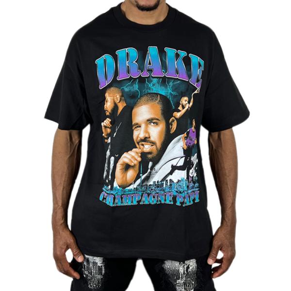 THREADS ON DEMAND Tシャツ DRAKE ドレイク 半袖 黒 ブラック