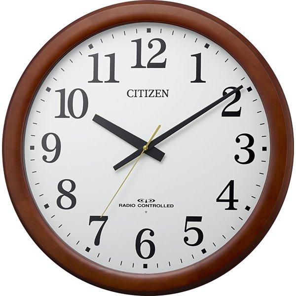 CITIZEN シチズン 大型掛け時計 オフィスタイプ 木枠 8MY548-006 電波