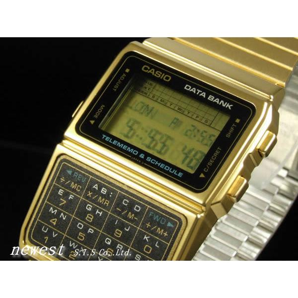 CASIO カシオ 腕時計 DATA BANK データバンク DBC-610GA-1DF 電卓＆テレメモ多機能ゴールド 海外モデル  時効警察オダギリジョーモデル