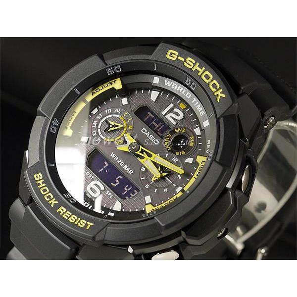 CASIO カシオ 腕時計 G-SHOCK G-ショック SKY COCKPIT スカイコックピット G-1250B-1A ブラック×イエロー  海外モデル