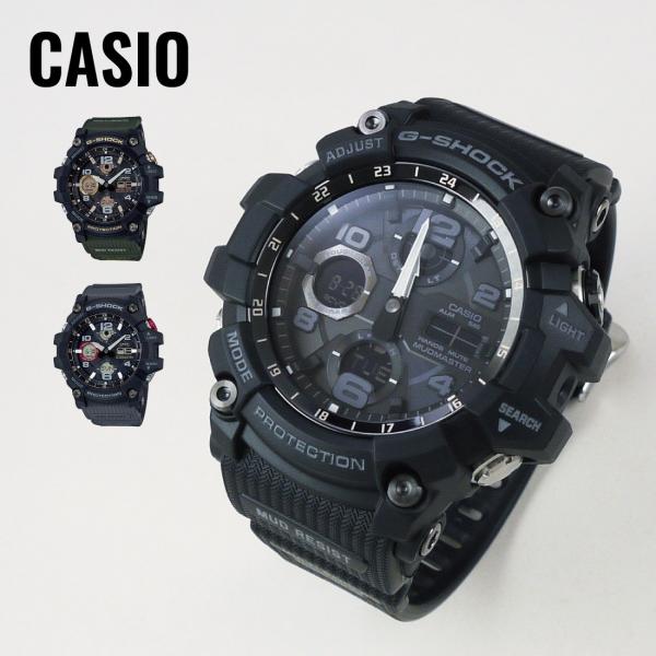 CASIO カシオ G-SHOCK G-ショック MUDMASTER マッドマスター 電波ソーラー GWG-100-1A ブラック 腕時計 メンズ