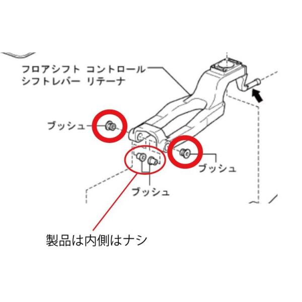 クスコ CUSCO シフトレバーリテーナーブッシュ 965936A トヨタ