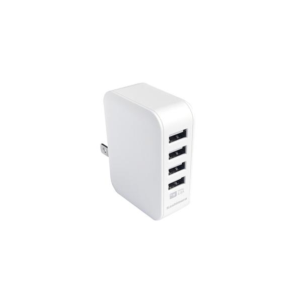 JV AC[d 4.8A USB4P  WH AJ-598