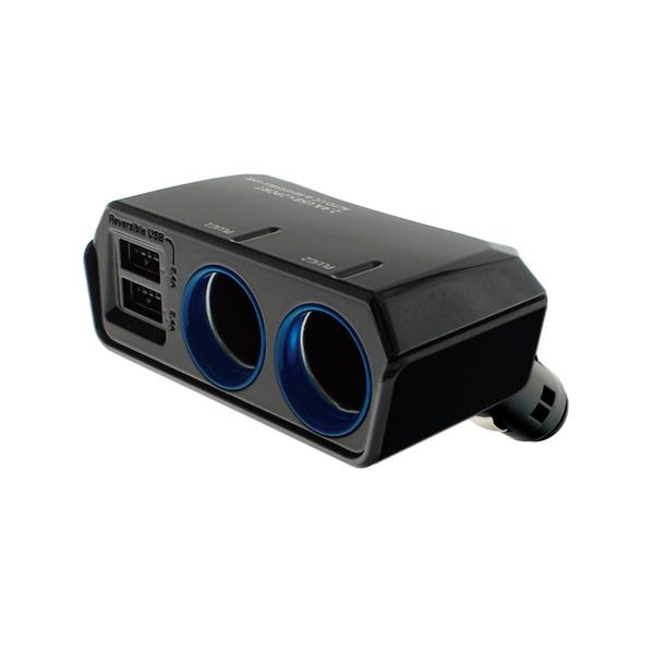 YAC �Ɖ����b�N ���o�[�V�u��USB�\�P�b�g �c�C���f�B���N�V���� 4.8A PZ-790