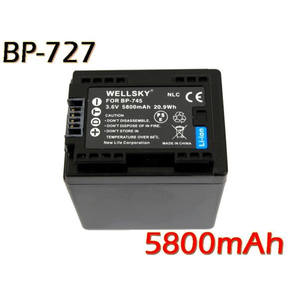 BP-727 CANON Lm ݊obe[ 5800mAh [ [dŏ[d\ cʕ\\ iƓ悤gp\ ]