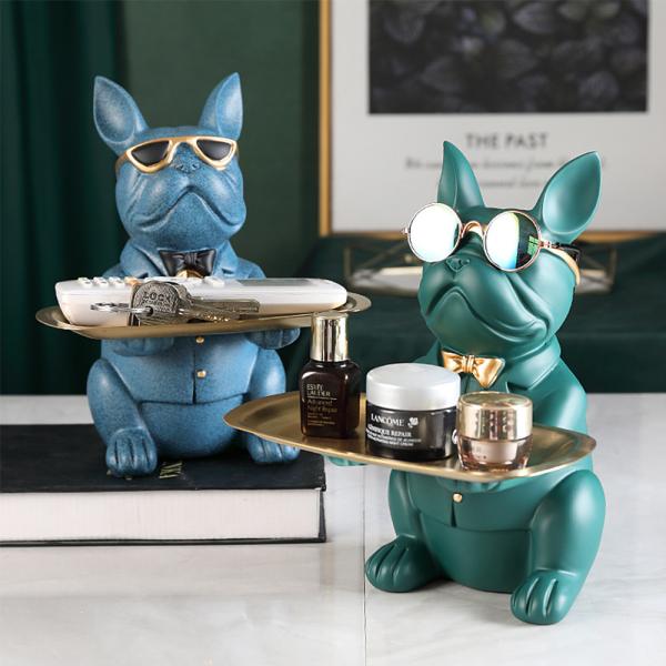 犬型金色装飾品2点セット 【公式通販】