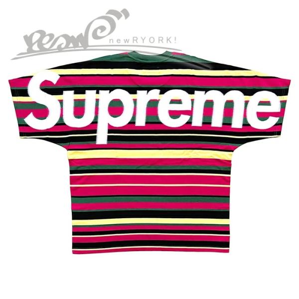 Supreme 送料無料 メンズ Tシャツ ストライプ シュプリーム Intarsia S