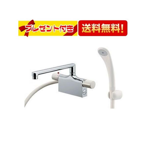 【返品OK!】175-002K KAKUDAI サーモスタットシャワ混合栓 デッキタイプ 175002K カクダイ 取付穴芯々100ミリ 寒冷地用