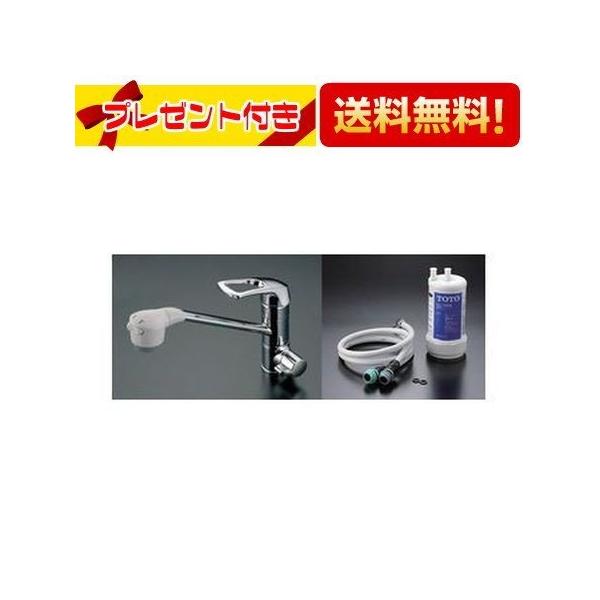 TOTO 【返品OK!】あすつく TKG38C TOTO 浄水器兼用台付シングル混合水