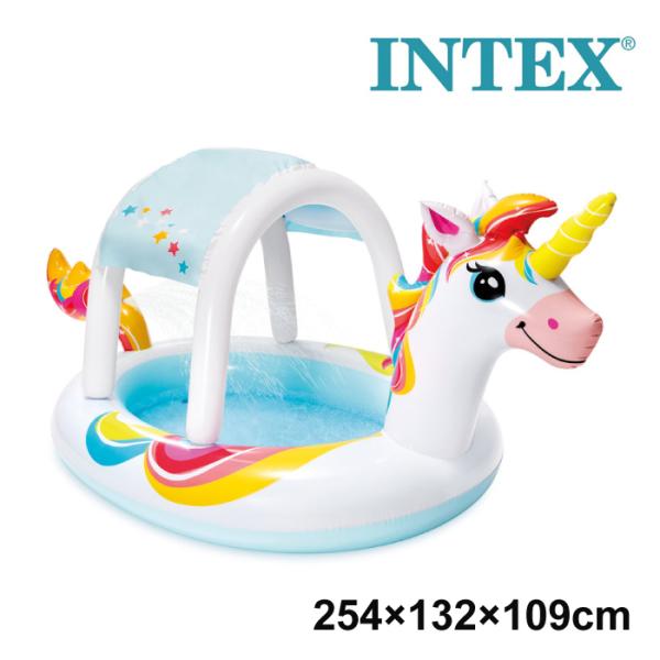 日本正規品 インテックス INTEX ユニコーンスプレープール U-58435 ビニールプール 家庭用プール