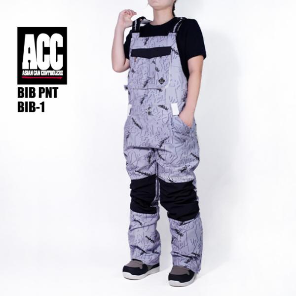 日本正規品 スノーボード ウェア エーシーシー ACC BIB PNT BIB-1 Blue Gray ビブパンツ メンズ レディース 25-26
