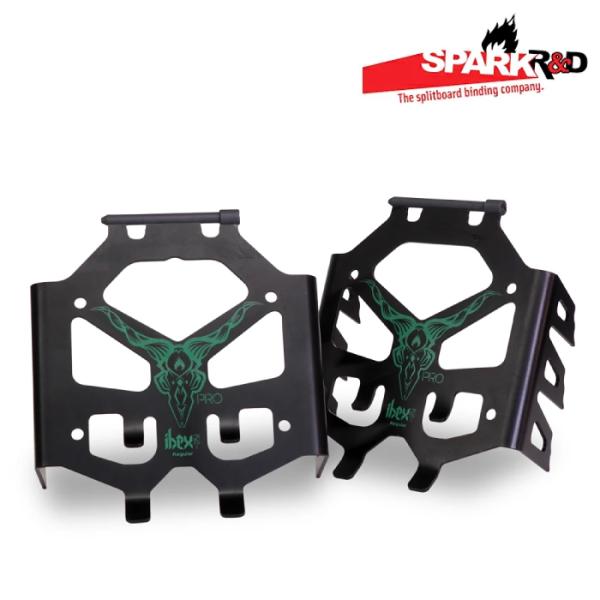 日本正規品 スプリットボード ビンディング クランポン スパーク SPARK R&amp;D IBEX ST PRO Black Green スノーボード バインディング 25-26