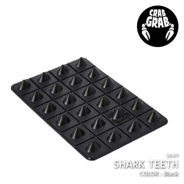 ネコポス発送 日本正規品 スノーボード デッキパッド クラブグラブ CRAB GRAB SHARK TEETH Black シャーク ティース 滑り止め 26-27