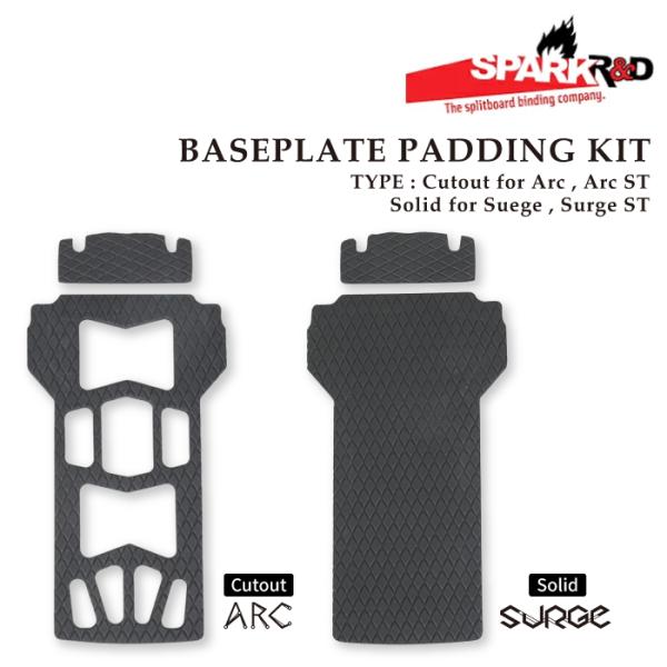 日本正規品 スプリットボード スパーク SPARK R&D BASEPLATE PADDING KIT Cutout / Solid バックカントリー スノーボード 26-27