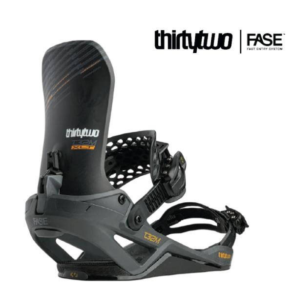 スノーボード ビンディング サーティーツー THIRTYTWO T32M XLT FASE Black フェイズ バインディング メンズ レディース 32 26-27