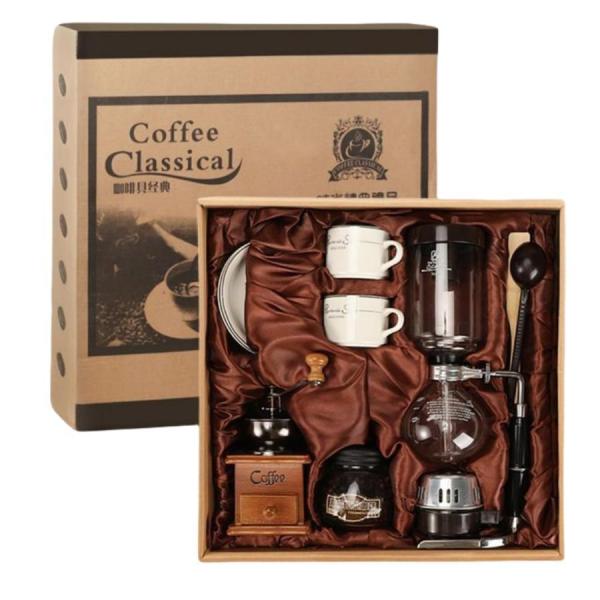サイフォン式コーヒーメーカー サイフォン セット コーヒーサイフォン コーヒーセット 器具 耐熱ガラス 沸騰式 サイフォンコーヒー サイホン式コーヒーメ