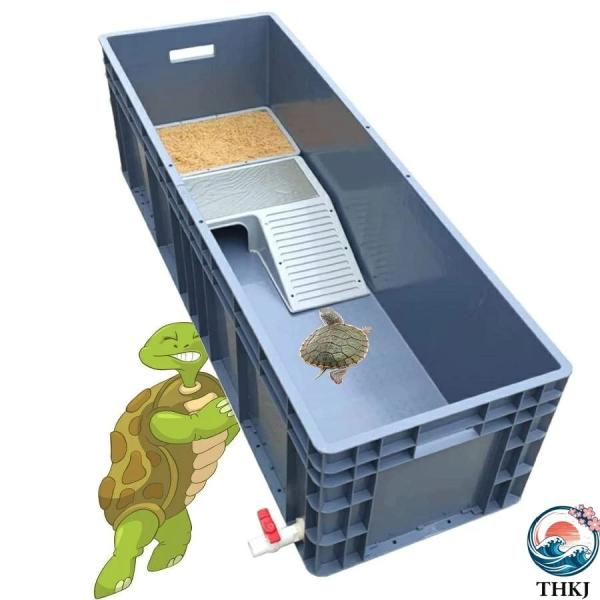 カメ用水槽 亀飼育用プラスチック水槽 カメ生息地 タートルタンク 亀の水槽 飼育ケース ケージ ボックス 亀ケージ爬虫類繁殖ボックス 亀観察