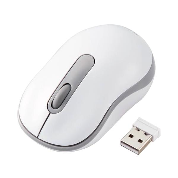 エレコム ワイヤレスマウス M-DY10DRSKWH 静音 抗菌 3ボタン Sサイズ ホワイト