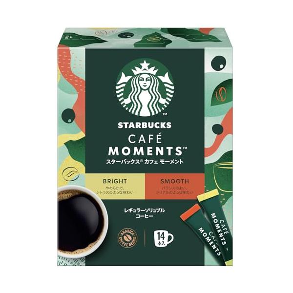 スターバックス カフェ モーメント スティックブラック アソート 14本【 個包装 】【 ブラックコーヒー 】【 インスタント 】
