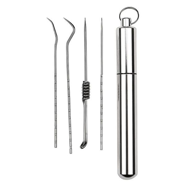 【商品名】　LIKENNY 爪楊枝ケース ポータブル チタン合金 爪楊枝入れ 軽量 携帯 ピルケース キーホルダー 容器 耐湿防圧 小物入れ ボックス ★★ラッピングについて★★当店ではラッピングは承っておりません。ご了承くださいませ。★★...