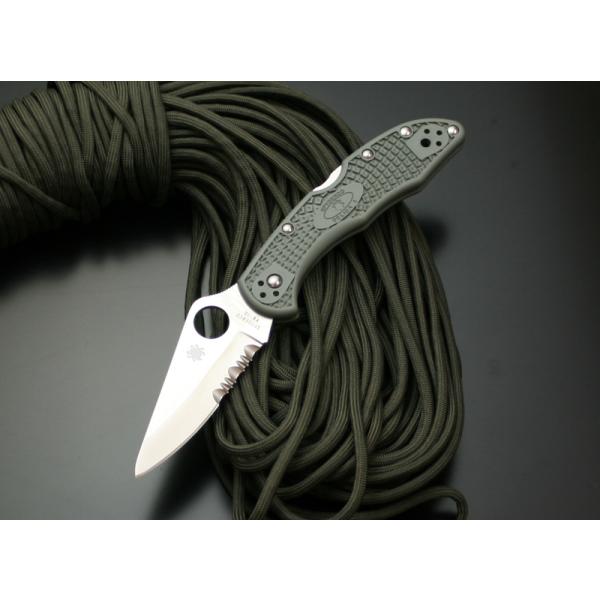 スパイダルコ/Spyderco　デリカ4　フォリッジグリーン　半波刃