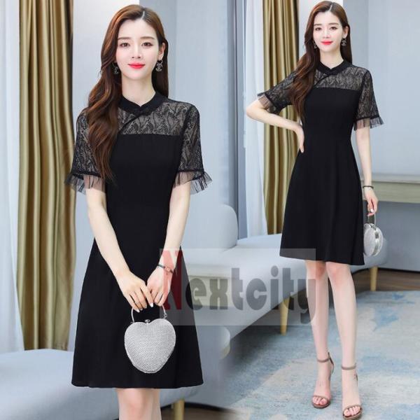 パーティードレス 結婚式 ワンピース ひざ丈 ドレス 二次会 40代 50代 フォーマル 袖あり きれいめ お呼ばれ 結婚式ドレス 披露宴 フォーマルドレス Hnya Igwsj106 Next City 通販 Yahoo ショッピング