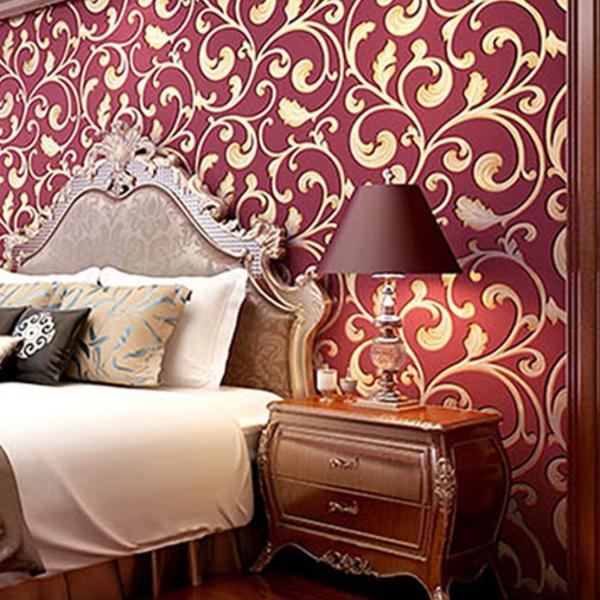 ヨーロッパデザイン ３d クロス インテリア ダマスク 防水 内装 防音 おしゃれ リビング H 寝室 寝室 H Next Dream Shop 壁紙 50 1000cm 北欧 装飾 装飾