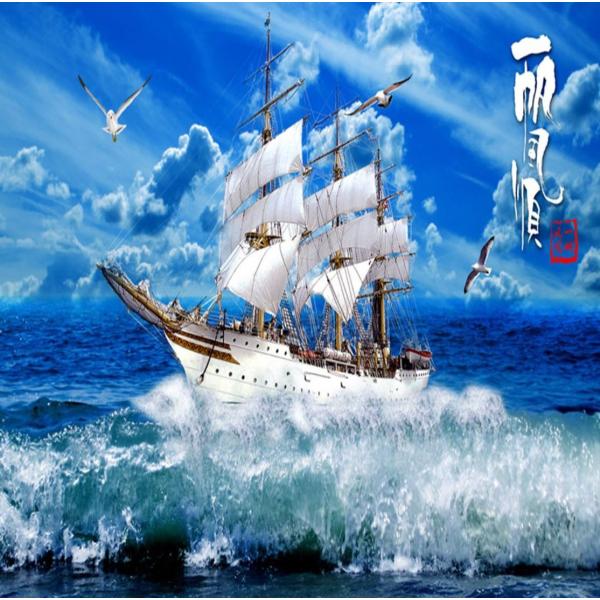 ３d 壁紙 1ピース 1m2 自然風景 海 帆船 カモメ 防カビ 耐水 インテリア 装飾 寝室 リビング H Buyee Buyee Japanese Proxy Service Buy From Japan Bot Online