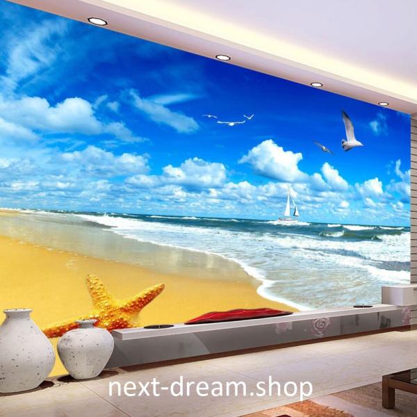 ３d 壁紙 1ピース 1m2 自然風景 海 ビーチ ヒトデ カモメ 空 おしゃれクロス インテリア 装飾 寝室 リビング H H Next Dream Shop 通販 Yahoo ショッピング