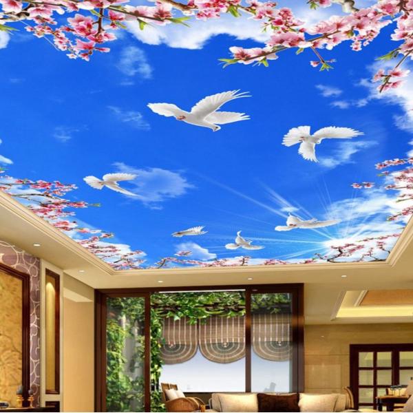 ３d 壁紙 1ピース 1m2 自然風景 青空 太陽 桜 鳩 天井用 インテリア 装飾 寝室 リビング 耐水 防湿 H Buyee Buyee 日本の通販商品 オークションの代理入札 代理購入