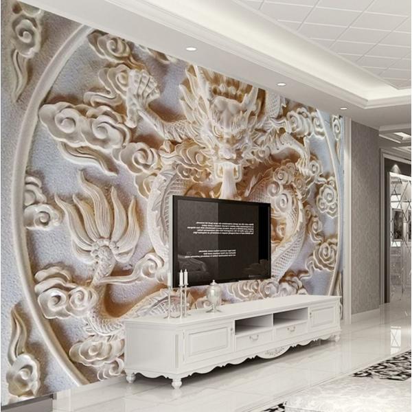 ３d 壁紙 1ピース 1m2 彫刻デザイン 龍 ドラゴン Diy リフォーム インテリア 部屋 寝室 防湿 防音 H Buyee Buyee Japanese Proxy Service Buy From Japan Bot Online
