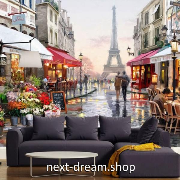３d 壁紙 1ピース 1m2 シティ風景 油絵風 パリの街並み Diy リフォーム インテリア 部屋 寝室 防湿 防音 H H Next Dream Shop 通販 Yahoo ショッピング