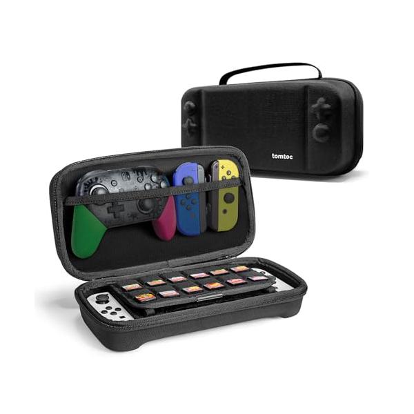 他サイト： Nintendo Switch 有機ELモデル対応 tomtoc スイッチ 専用ケース プロコン収納 持ち運び キャリングケース ハードポーチの商品画像