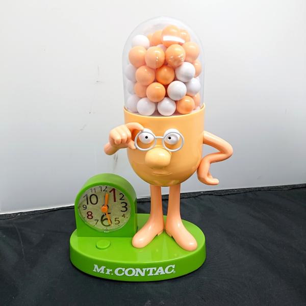 【未使用保管品】Mr.CONTAC ミスターコンタック しゃべる目覚まし時計 非売品】Mr.CONTAC ミスター.コンタック しゃべる目覚まし時計