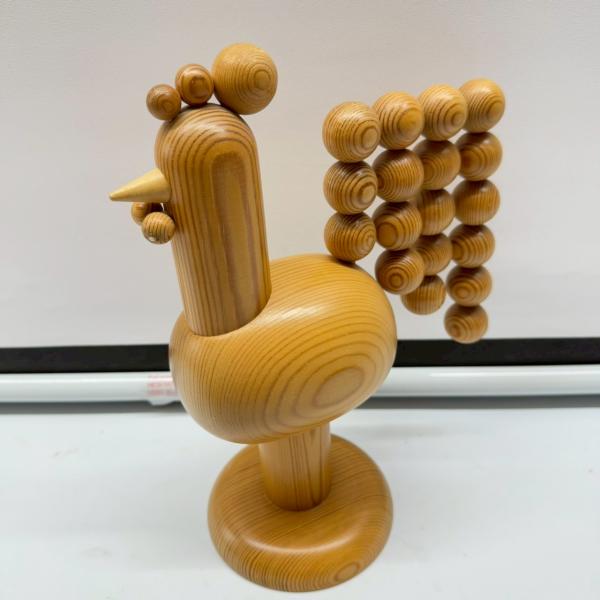 aarikka 木製ニワトリオブジェ フィンランド製 インテリア 置物