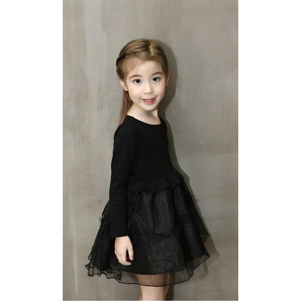 韓国子供服 ワンピース フォーマル キッズドレス チュールワンピース 長袖 リボン Kids Dress 上下セット チュールスカート 子供ドレス Buyee Servicio De Proxy Japones Buyee Compra En Japon