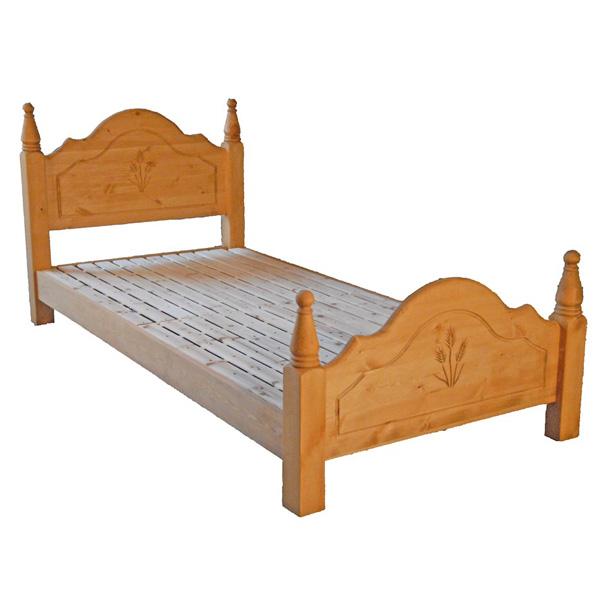 セミダブルベッド 天然木 パイン材 ベッド セミダブル ベッド