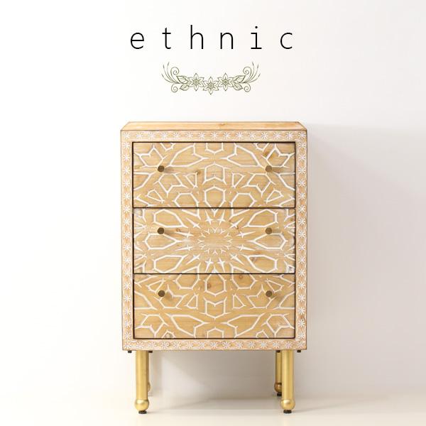 バリ島製食器棚チェストホワイトウォッシュアジアンインテリア