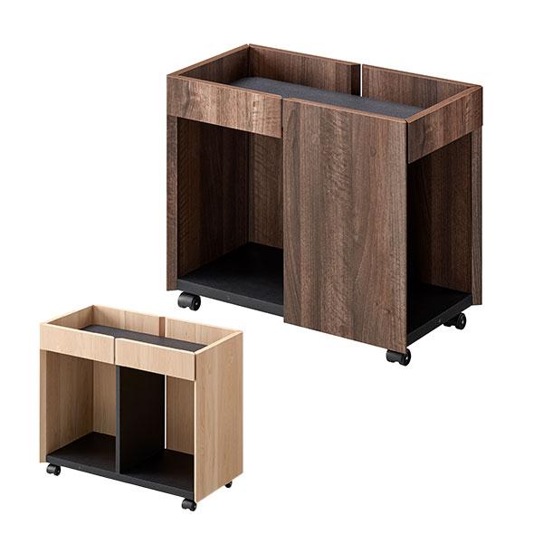 商品説明[サイズ(cm)]W59.4×D30.1×H50.2[重さ]13kg[耐荷重]天板：10kg底板：10kg[カラー]NA(ナチュラル)/DB(ダークブラウン)[仕様]■材質PVC化粧繊維板、パーティクルボード■仕様・キャスター付き・...