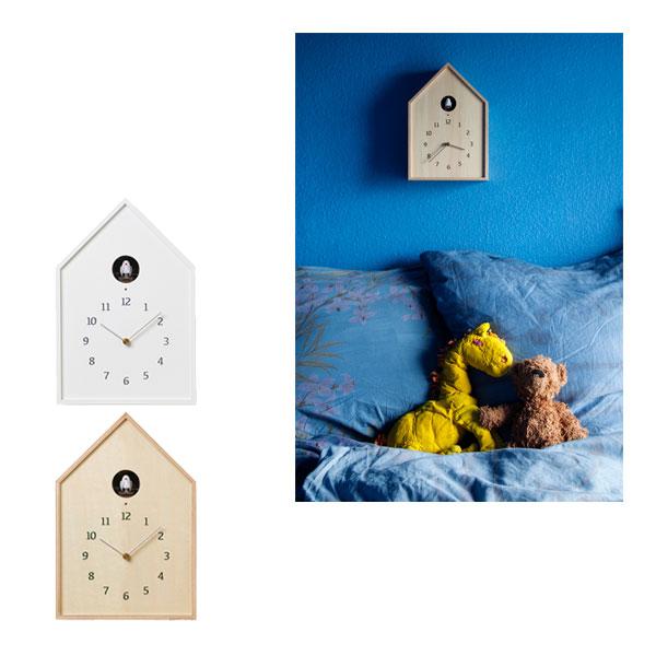 レムノス カッコー時計 鳩時計 NY16-12 WH Lemnos Lemnos（レムノス） 日本製 [Birdhouse Clock カッコー時計 NY16-12 WH