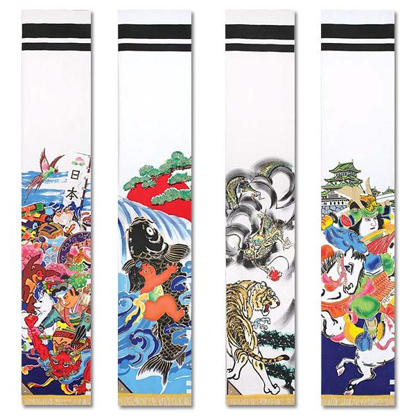 武者絵のぼり旗　紋入り名前無し　希少品 武者絵のぼり旗 紋入り名前無し 希少品 武者絵のぼり旗 紋入り